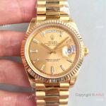 Rolex Day Date II All Gold President band Men's Copy Watch - Diamond Markers_th.jpg